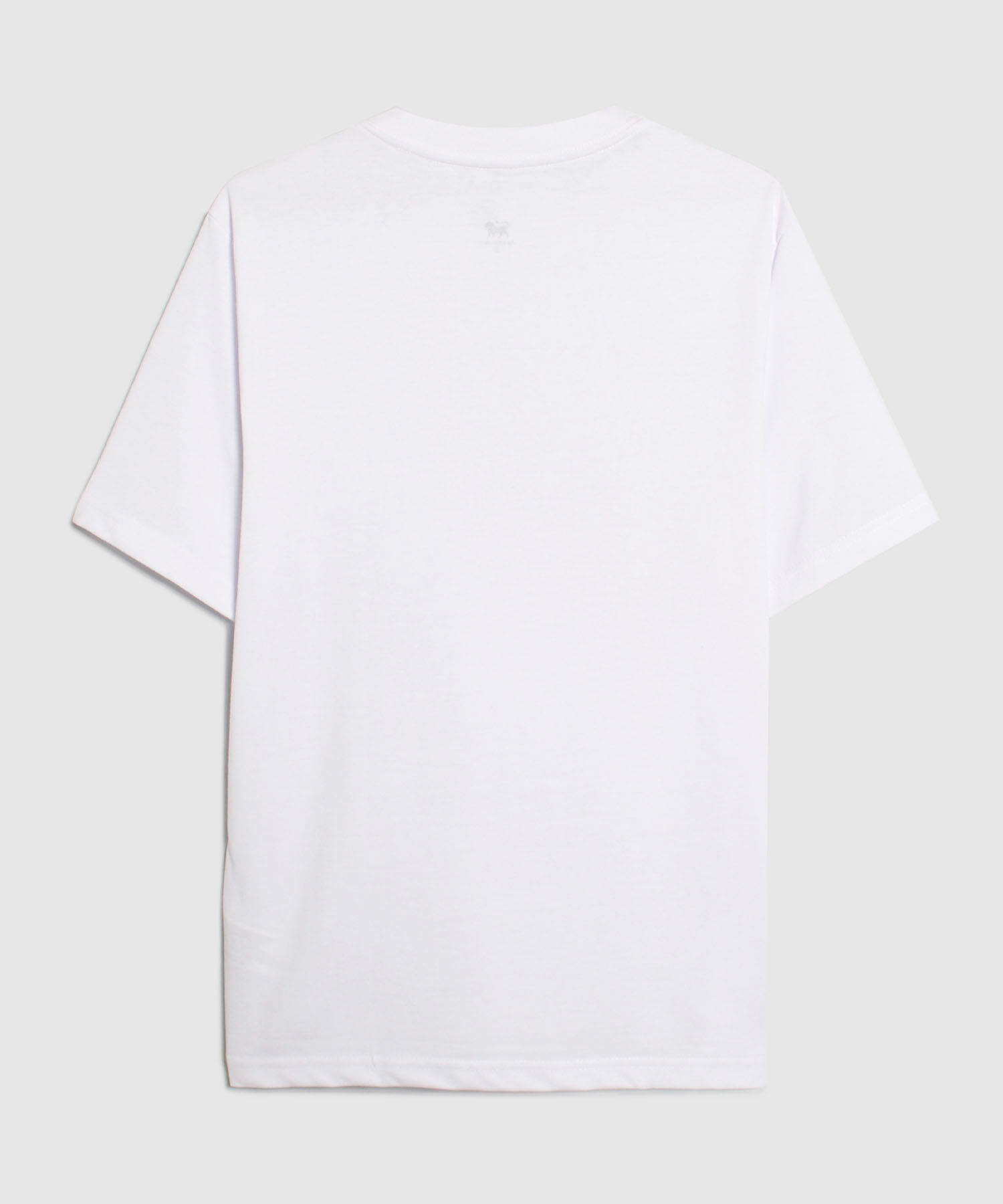 Camiseta Interior Pack X2 Camiseta Interior Algodón Cuello Redondo Alto Blanco Lisa M/C
